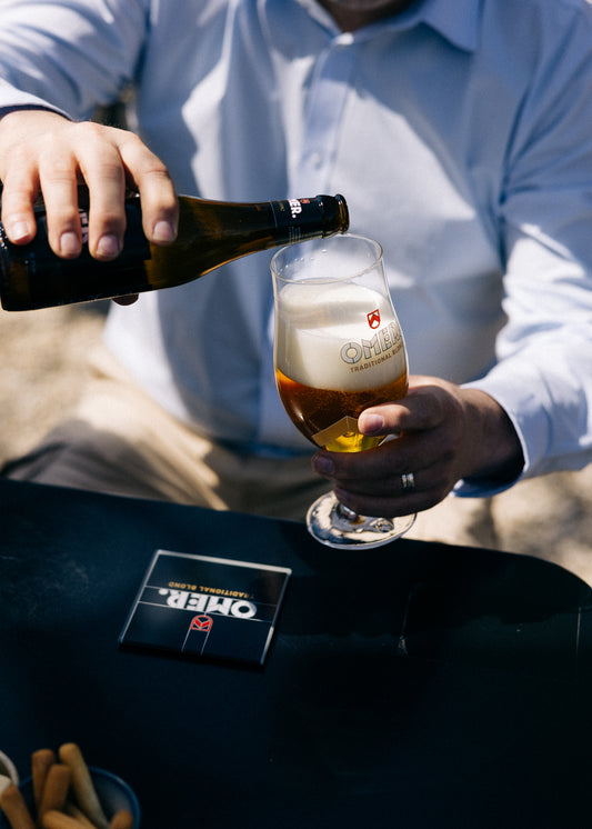 Onderzetters OMER. glas (per 4) in doosje