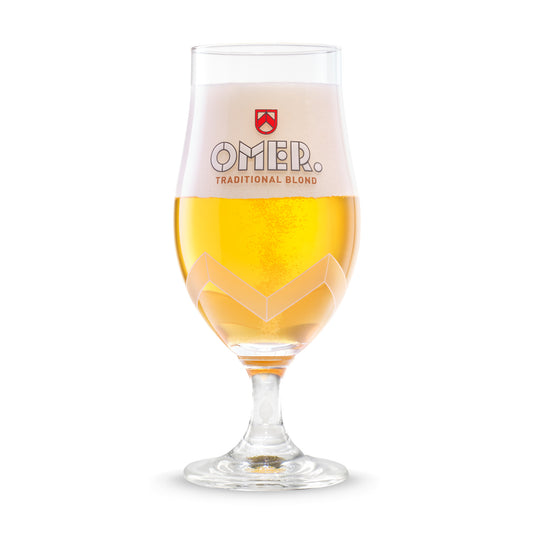 Origineel OMER. Traditional Blond glas 33cl in doosje