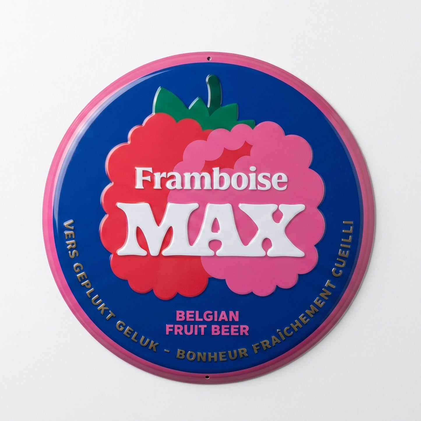 Framboise Max Alu plaat rond
