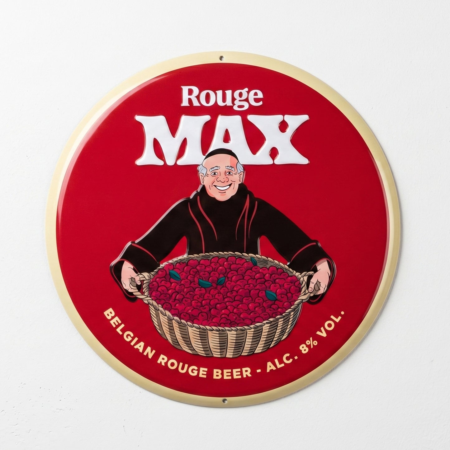 Rouge Max Alu plaat rond
