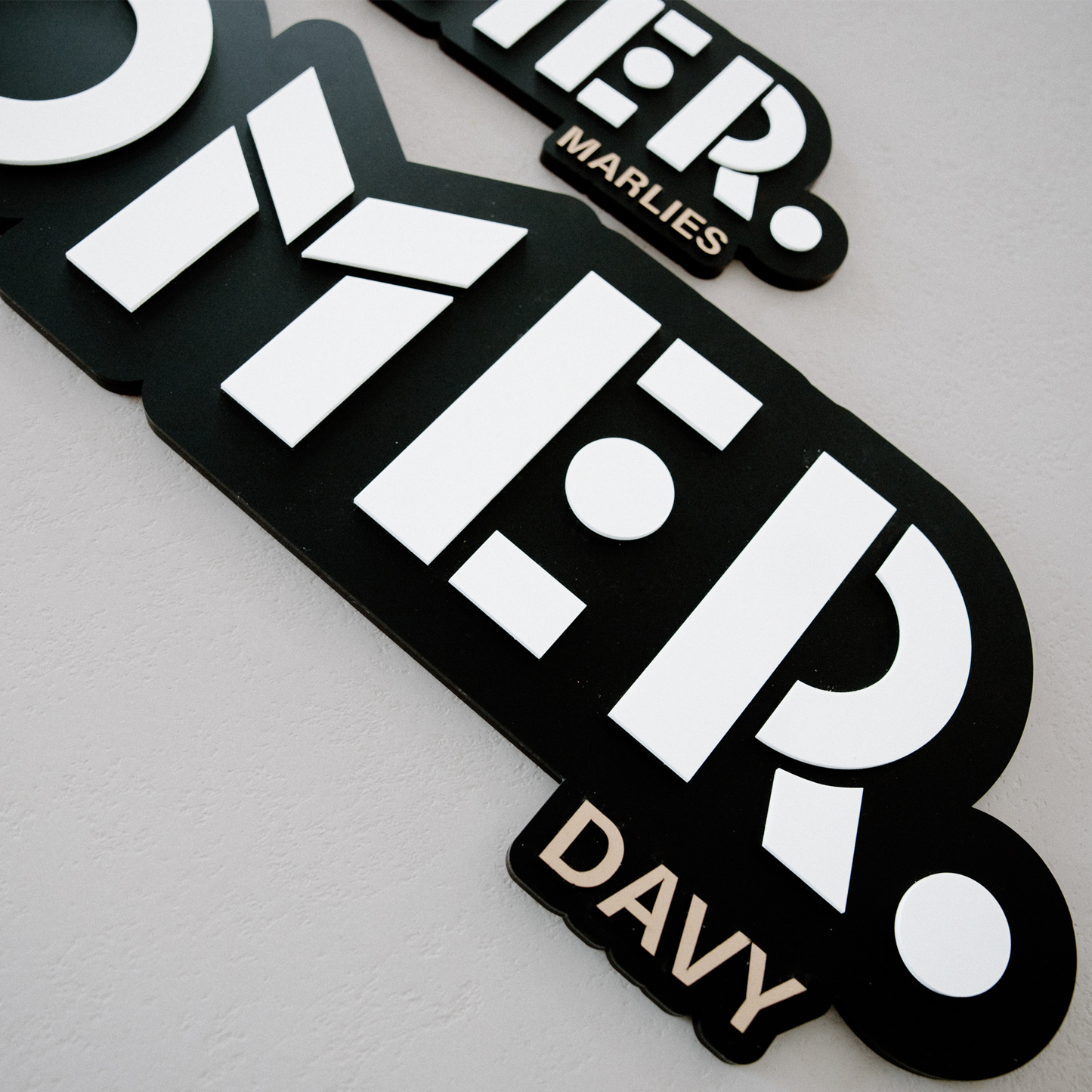 Gepersonaliseerd OMER. sign