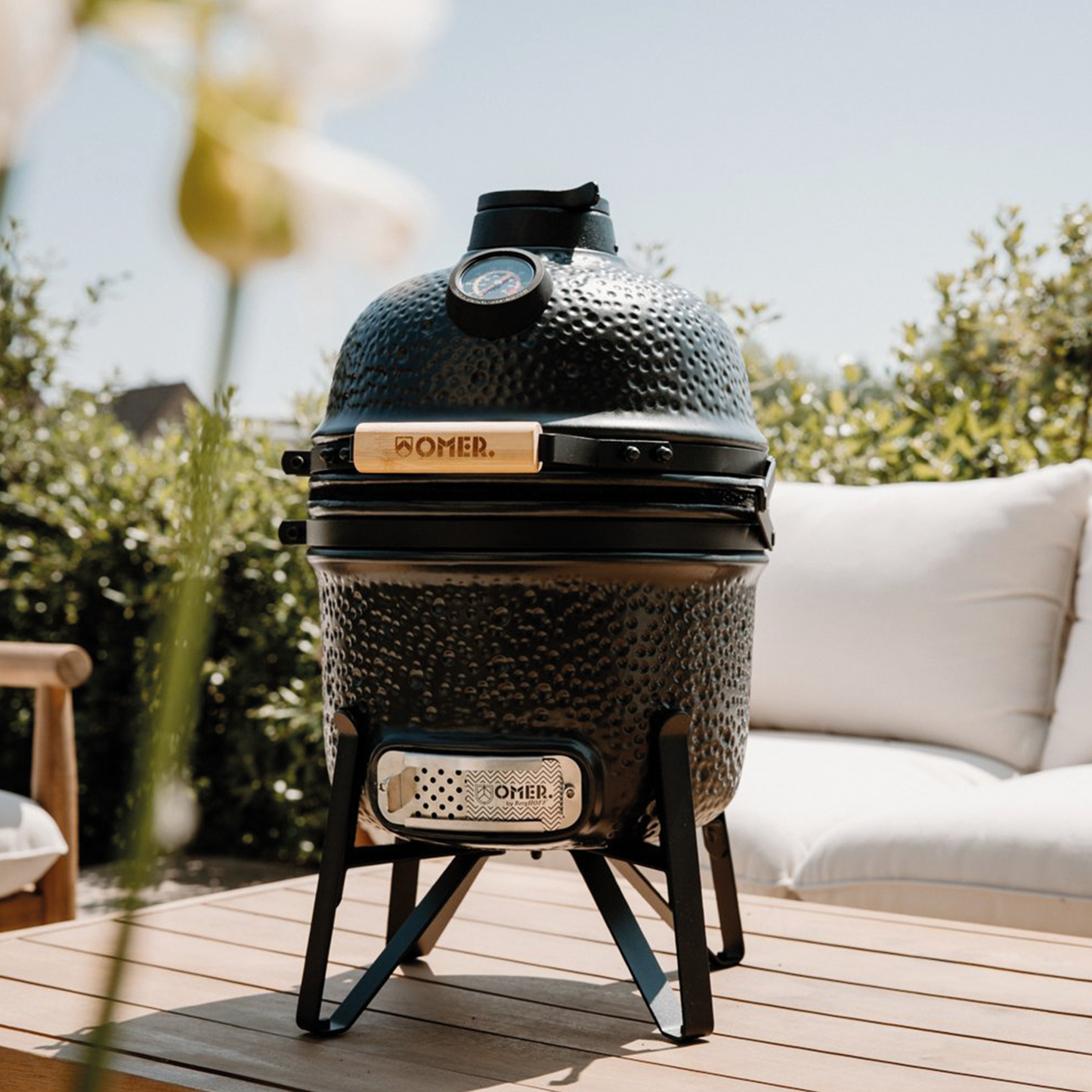OMER. Keramische BBQ Antraciet 33cm by BergHOFF