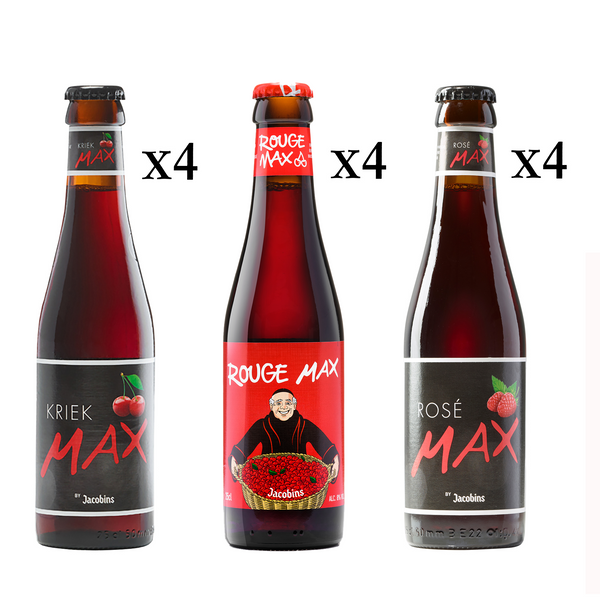 12-pack: Kriek Max - Rouge Max - Rosé Max