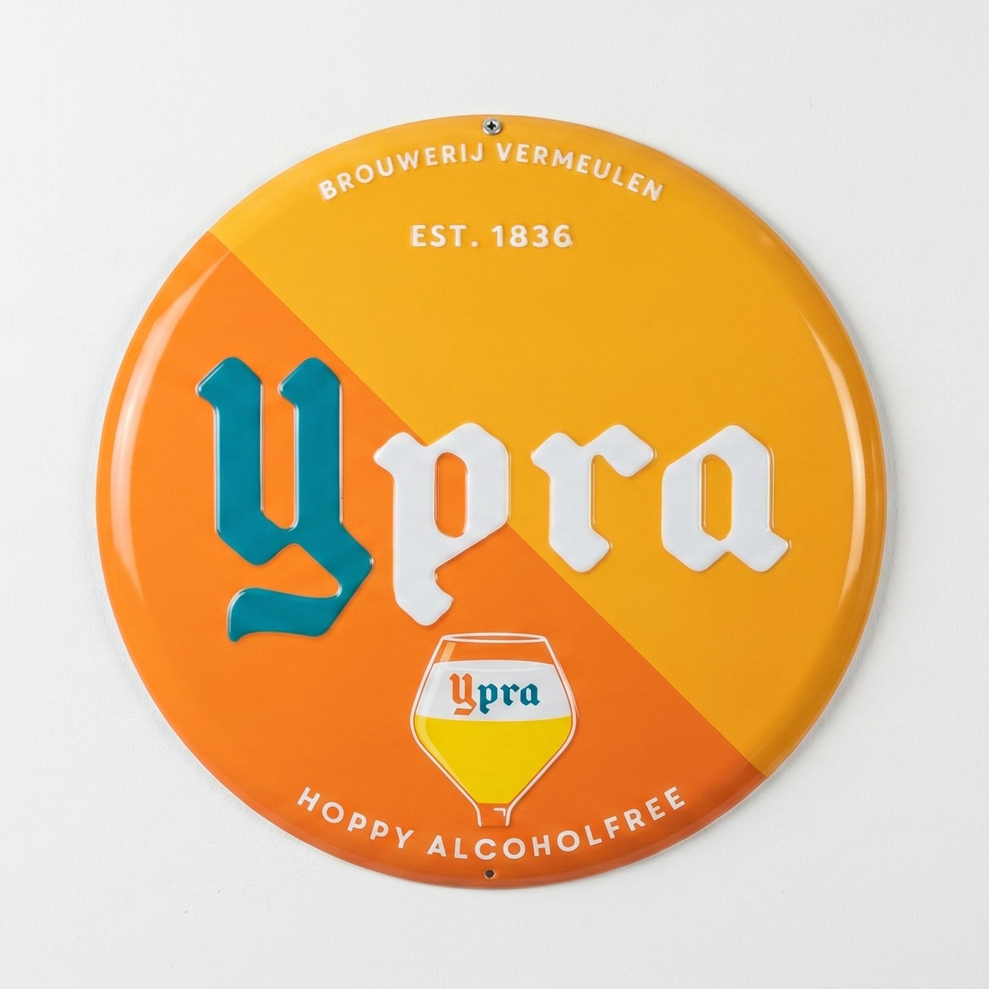 Ypra Hoppy Alcoholfree Alu plaat rond