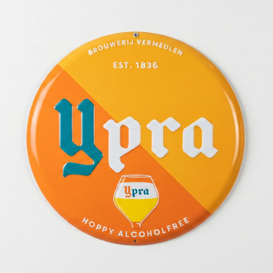 Ypra Hoppy Alcoholfree Alu plaat rond
