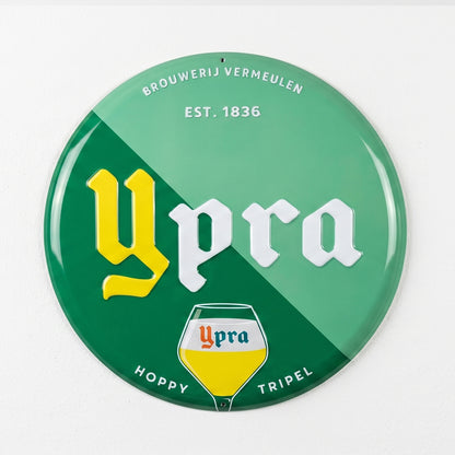 Ypra Hoppy Tripel Alu plaat rond